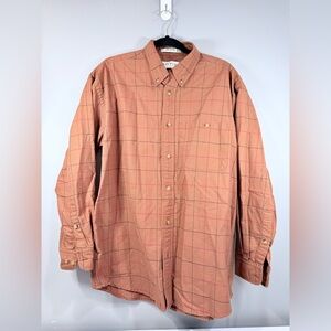Orvis Men’s Large Plaid Button Down‎ Shirt Long Sleeve Cotton Casual